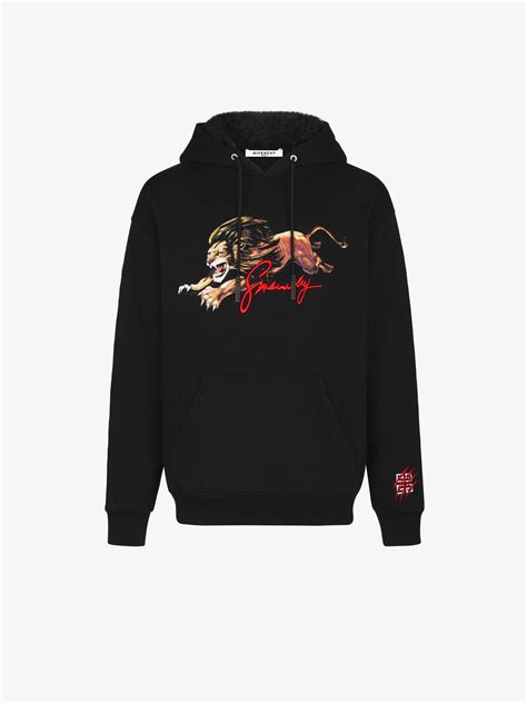 givenchy hoodie tiger leo|Givenchy crest sweatshirt.